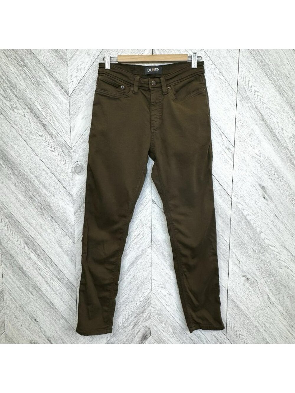 DU/ER Duer N2X Slim Fit No Sweat Slim Taper Pants Olive Green Mens Size 30x30